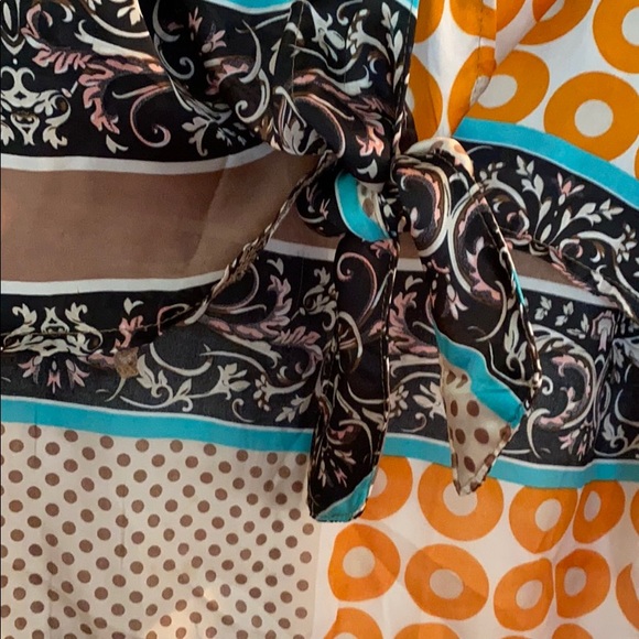 Kaktus L women’s multi color print blouse top - Picture 3 of 8